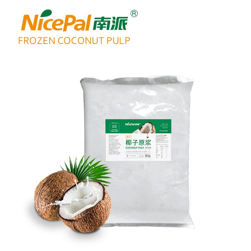 Factory bulk supplybest price quick frozen coconut milk, frozen coconut pulp no additives